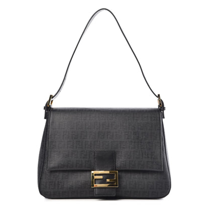 Fendi Zucchino Spalmati Vitello Mama Baguette Black 1 of 9