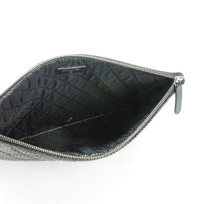 Chanel Perforated Lambskin Quilted Medium Cosmetic Case Black 5 of 7