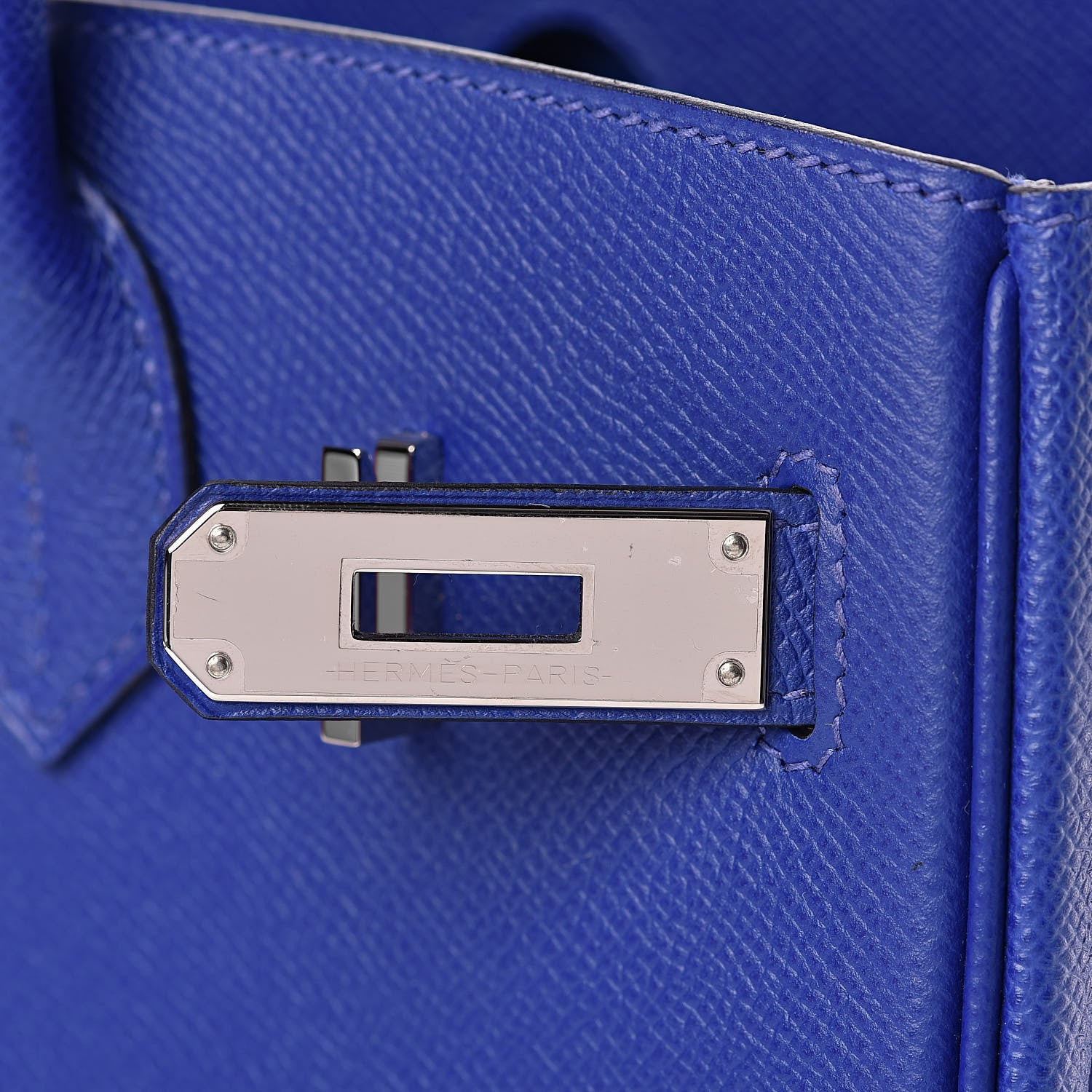 Hermes Epsom Birkin 30 Bleu Electrique 16 of 33