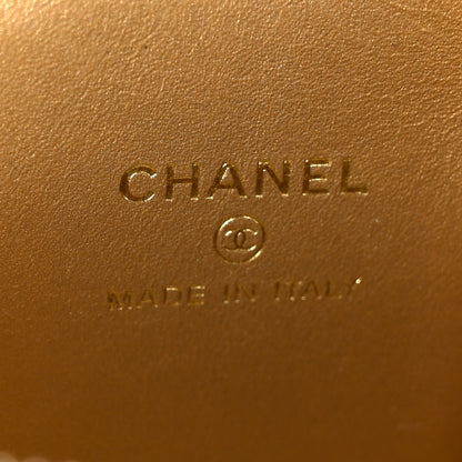 Chanel Lambskin Quilted Pearl Crush Mini Vanity Case With Chain Grey 5 of 10