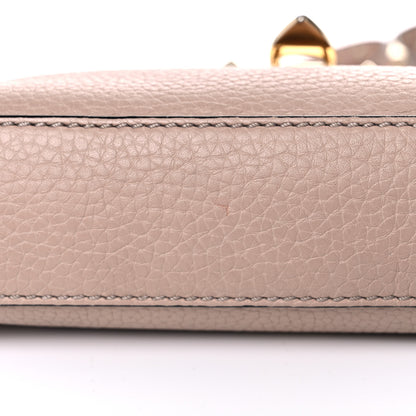 Valentino Garavani Pebbled Calfskin Medium Rockstud Flip Lock Crossbody Bag Poudre 18 of 20