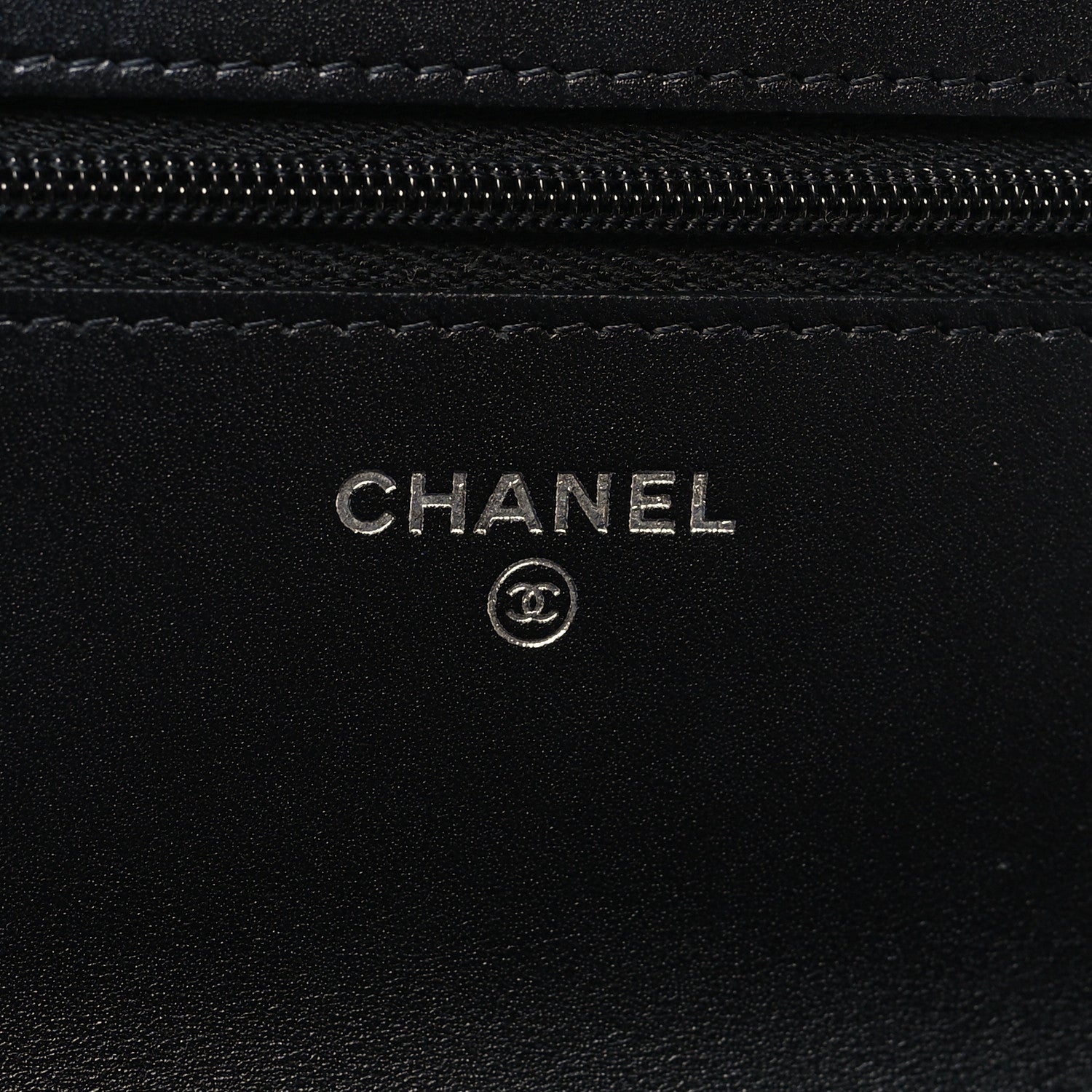 Chanel Lambskin Quilted Wallet On Chain WOC Black 6 of 12
