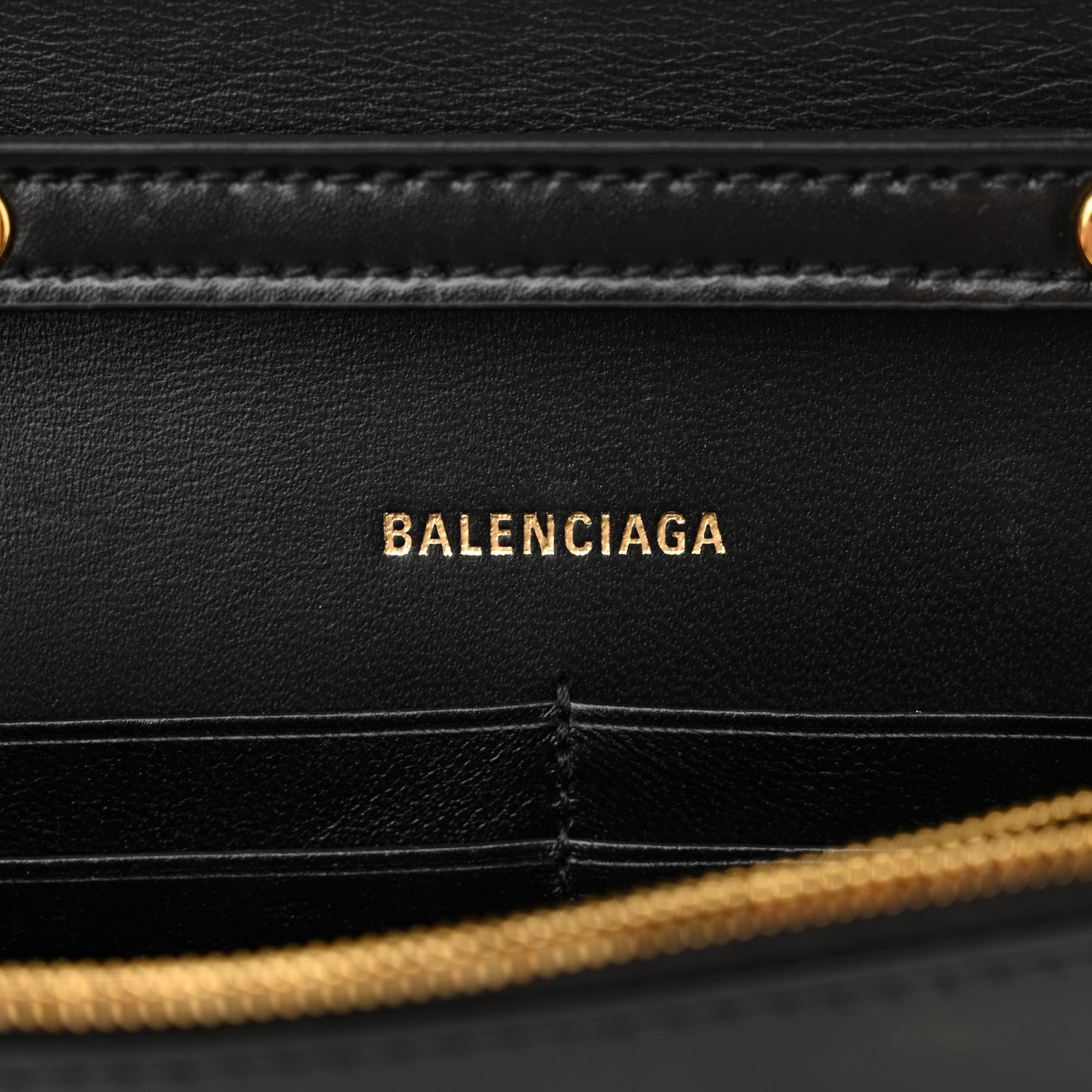 Balenciaga Shiny Box Calfskin Hourglass Chain Bag Black 6 of 10