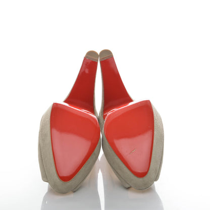 Christian Louboutin Suede Altanana 140 Pumps 38 Pierre 4 of 5