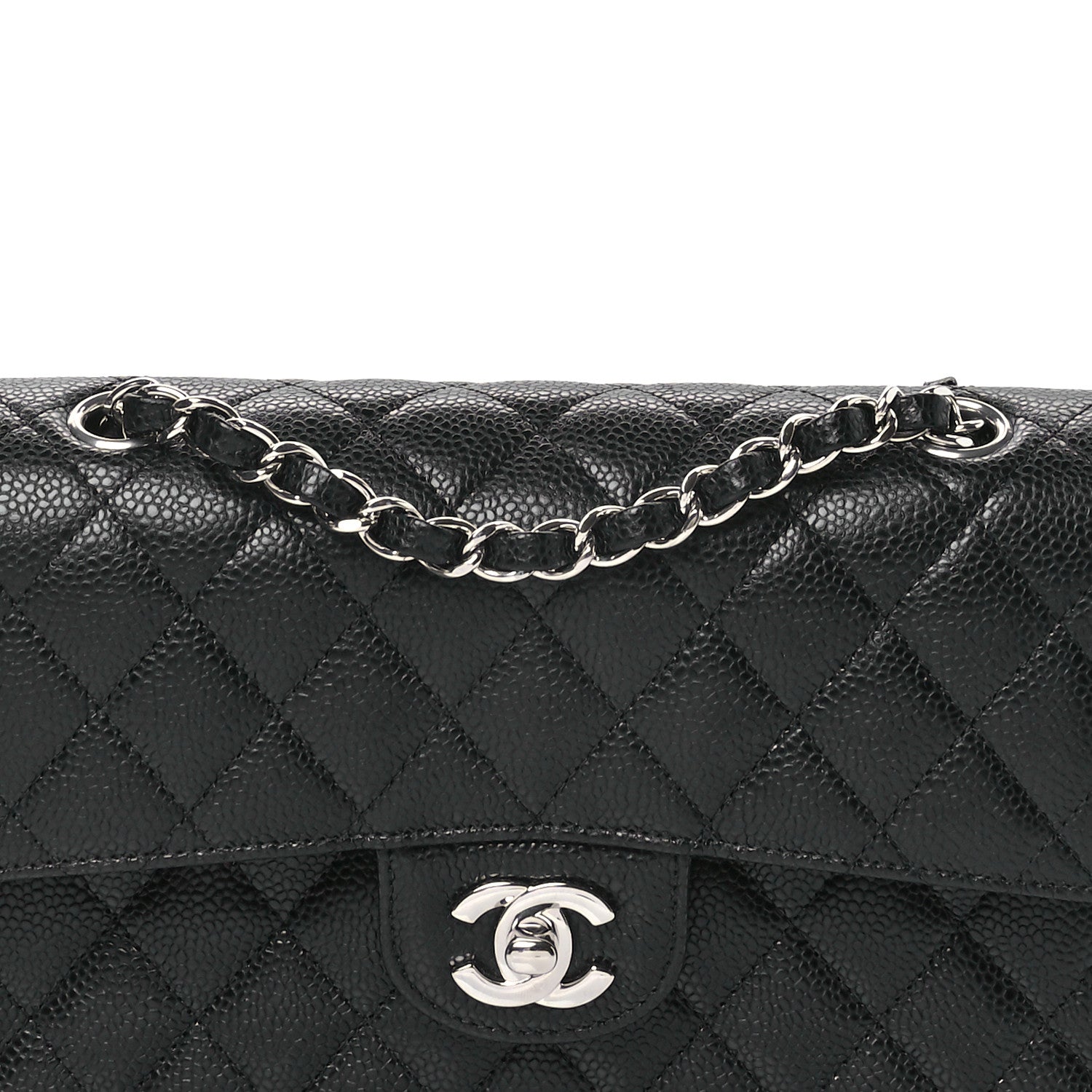 Chanel Caviar Quilted Small Double Flap Black 8 of 10