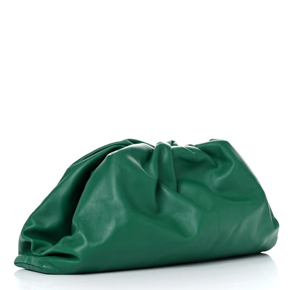 Bottega Veneta Smooth Butter Calf The Pouch Oversized Clutch Racing Green 4 of 11