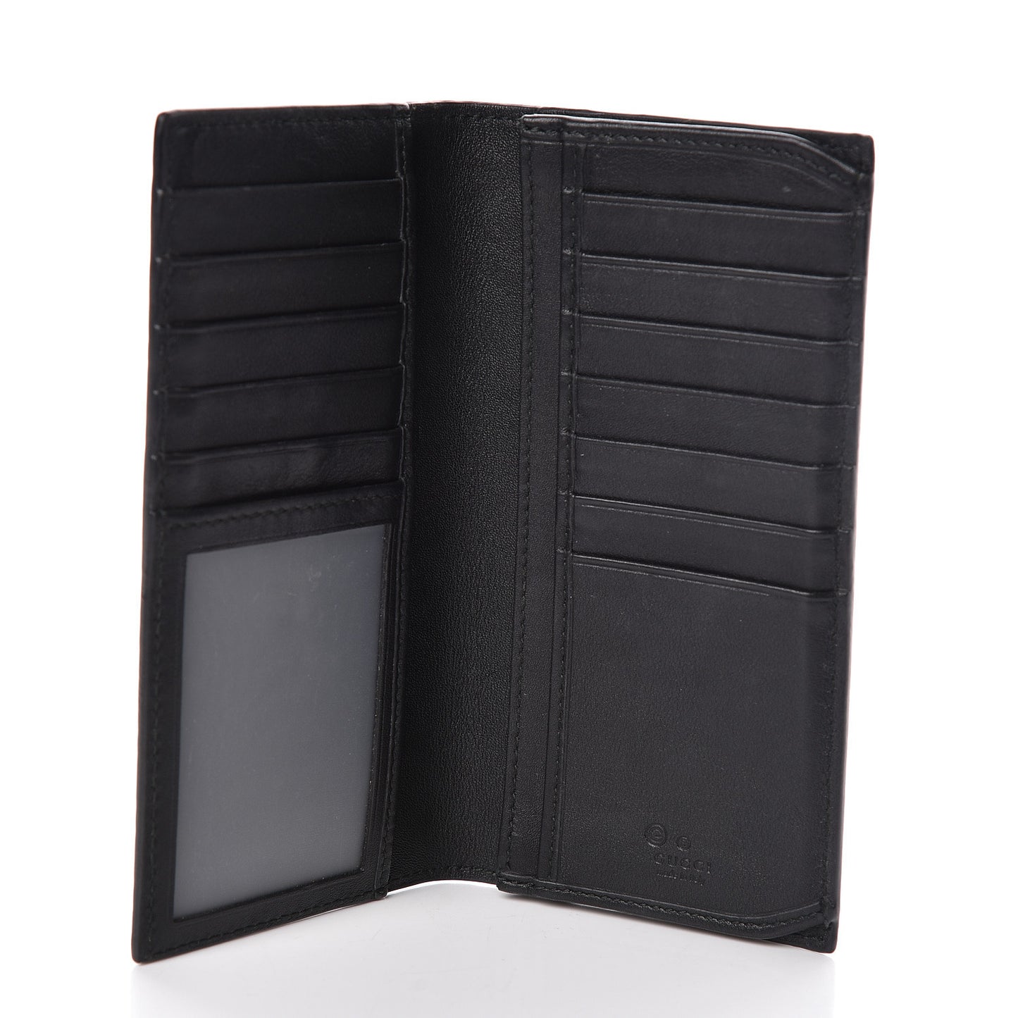 Microguccissima Bi-Fold Organizer Wallet Black