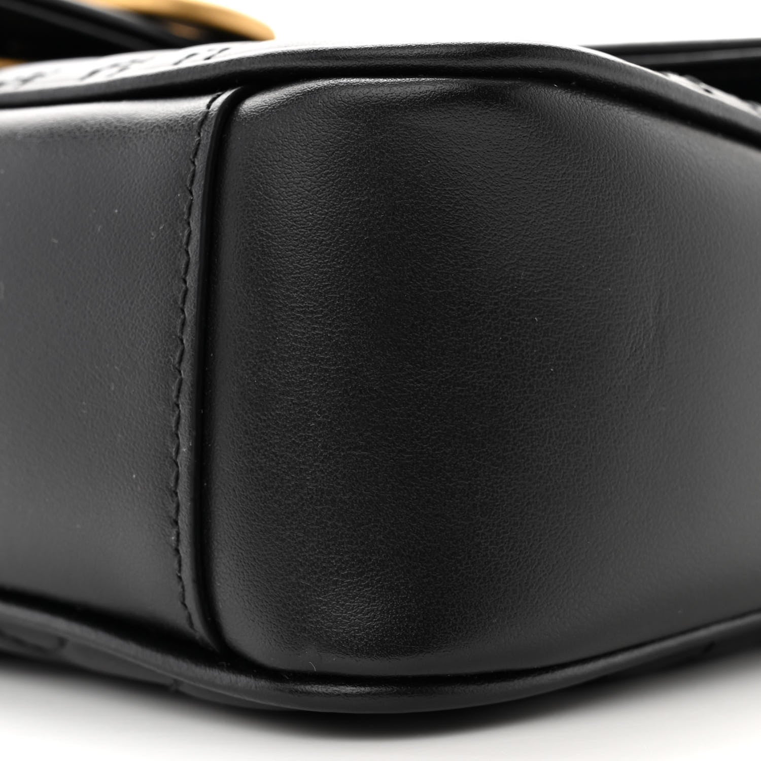 Gucci Calfskin Matelasse Small GG Marmont Shoulder Bag Black 10 of 10