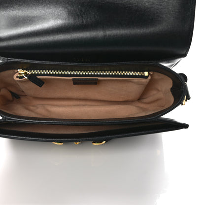 Gucci Azalea Calfskin Horsebit 1955 Shoulder Bag Black 5 of 9