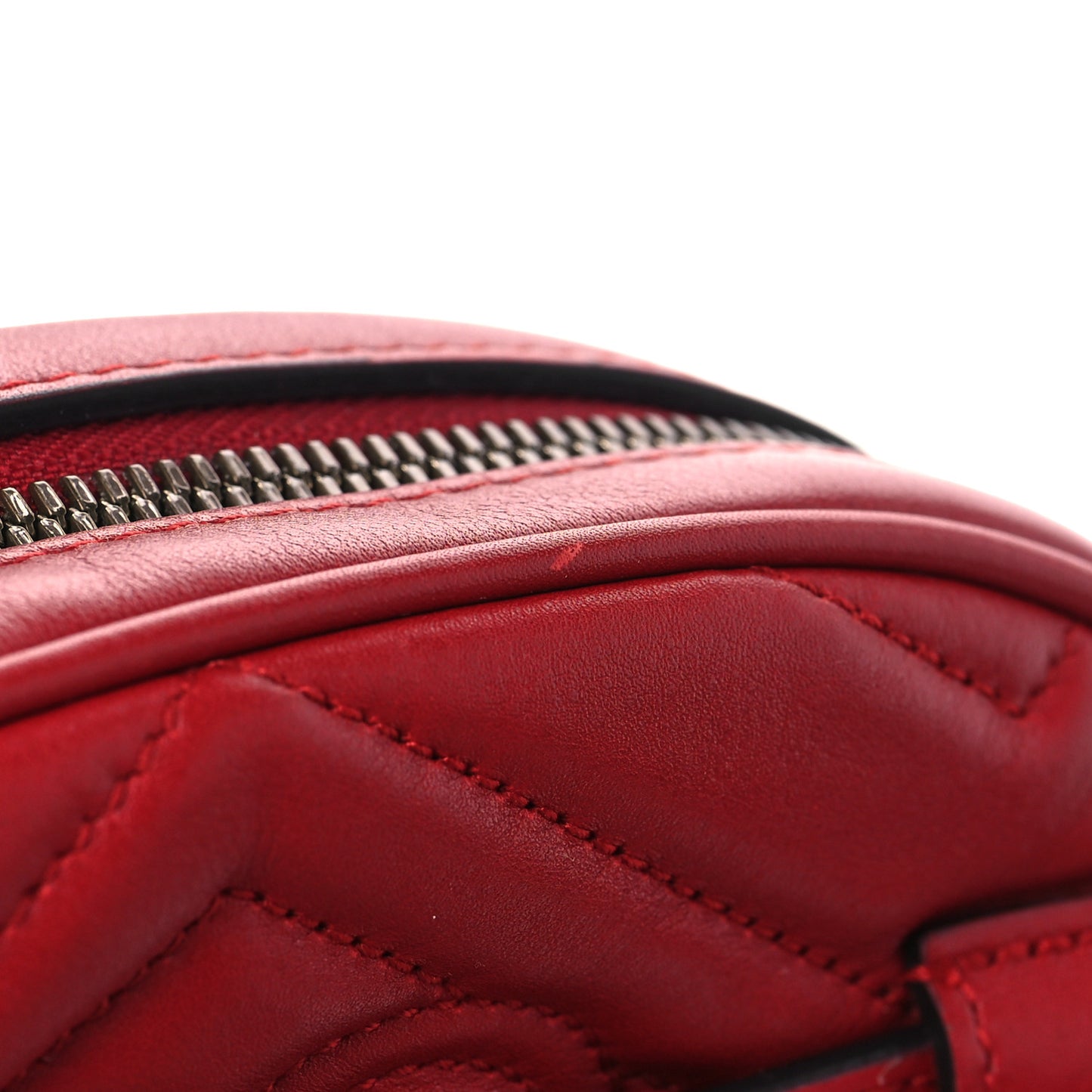 Calfskin Matelasse GG Marmont Belt Bag 75 30 Hibiscus Red