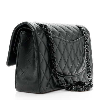 Chanel Lambskin Quilted Medium Double Flap So Black 3 of 15