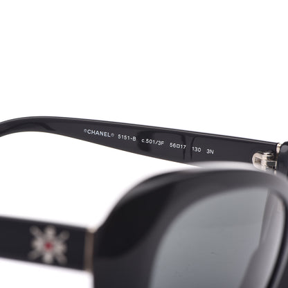 Chanel Crystal CC Sunglasses 5151-B Black 5 of 7