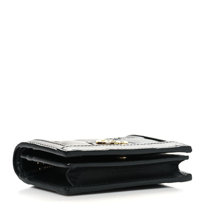 Gucci Calfskin GG Matelasse Card Case Wallet Black 4 of 9