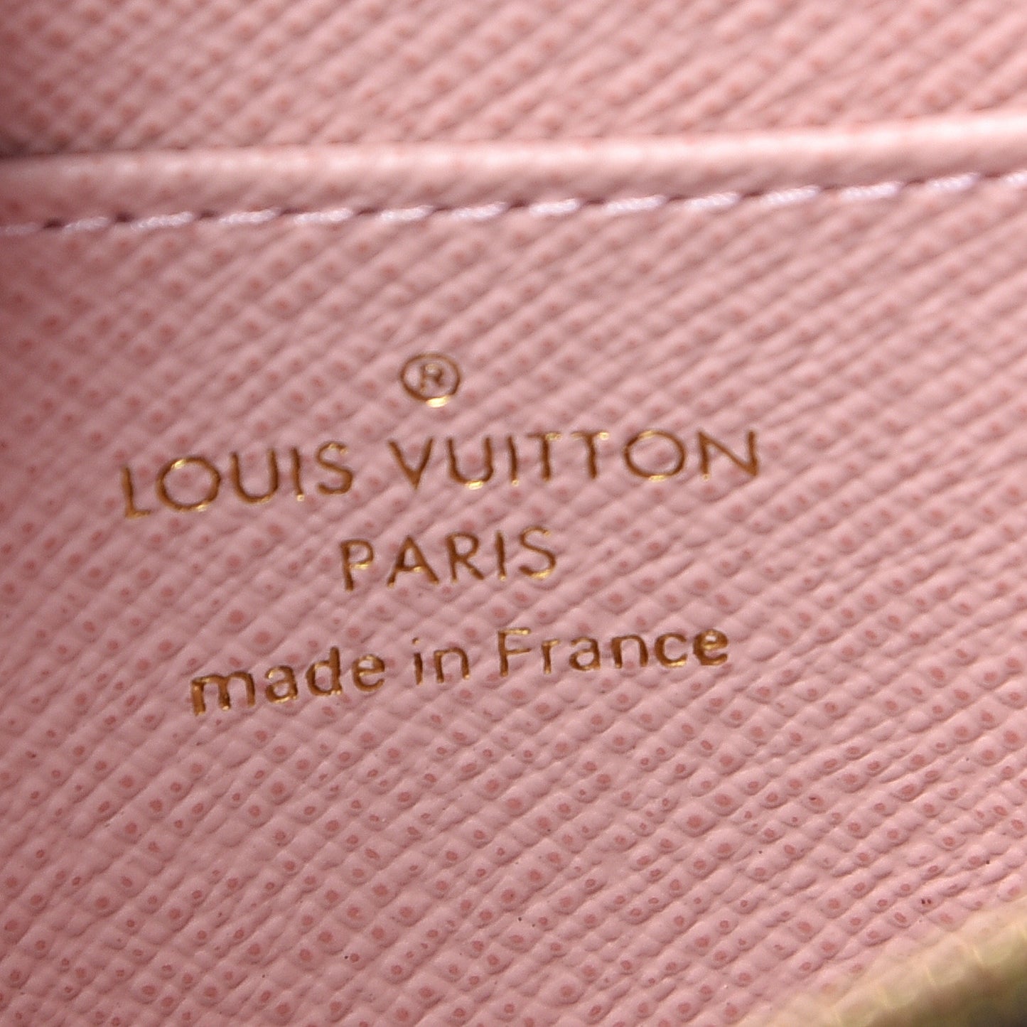 Damier Ebene Studded Zippy Coin Purse Rose Ballerine