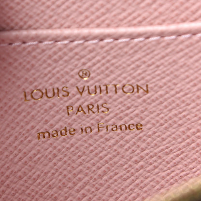 Louis Vuitton Damier Ebene Studded Zippy Coin Purse Rose Ballerine 6 of 7