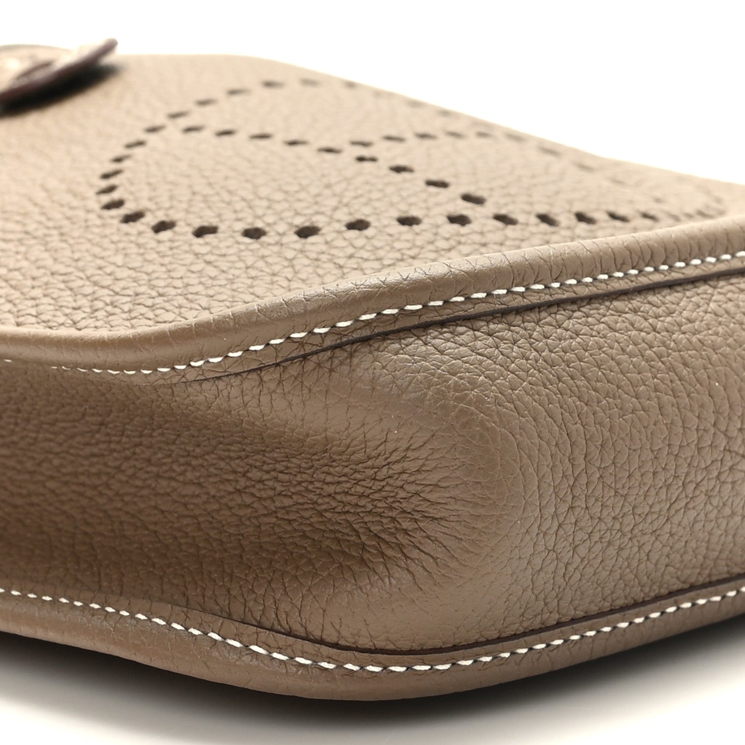 Hermes Taurillon Clemence Amazone Evelyne TPM Etoupe Bleu Indigo 8 of 10