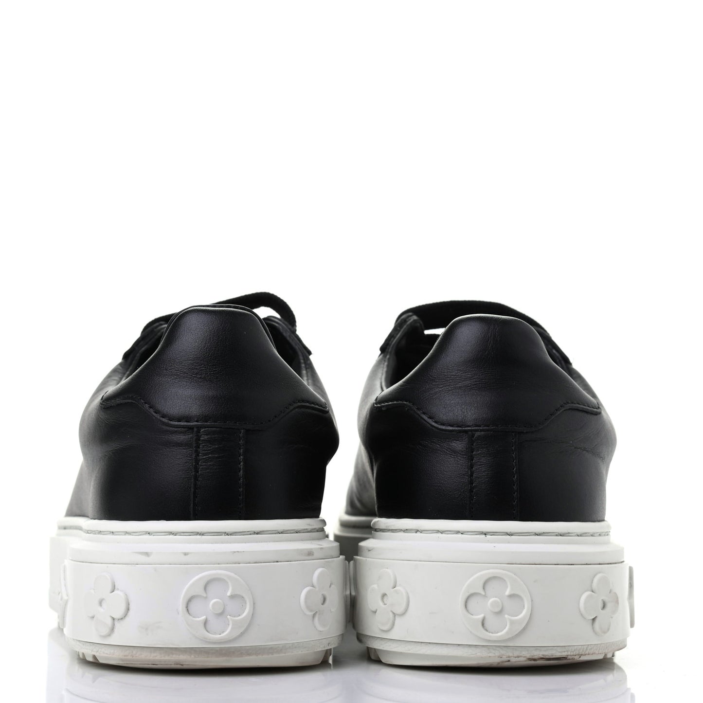 Calfskin Time Out Sneakers 35.5 Black