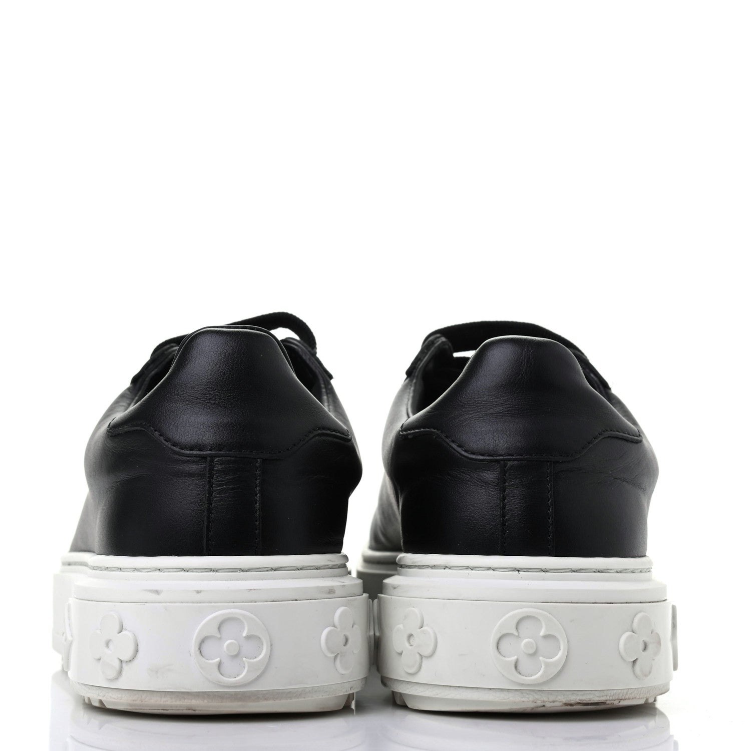 Louis Vuitton Calfskin Time Out Sneakers 35.5 Black 9 of 10