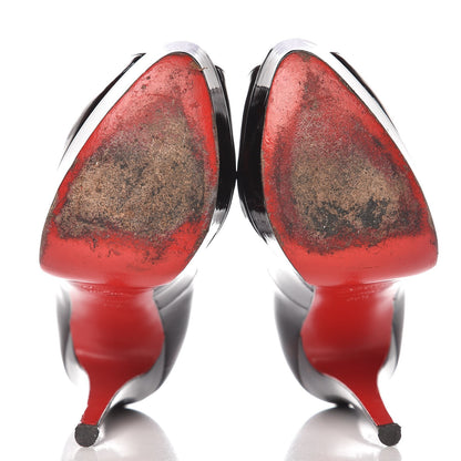 Christian Louboutin Patent Tortoiseshell Lady Peep 150 Pumps 35.5 Tartaruga 8 of 14