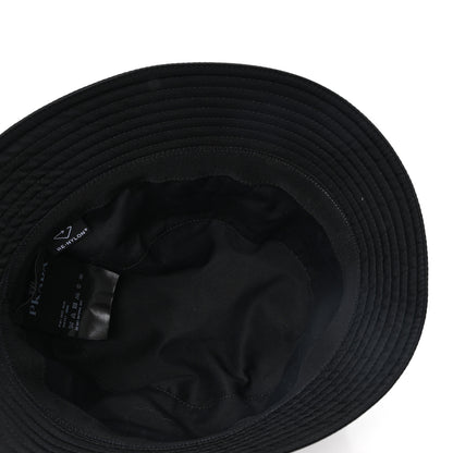 Prada Re-Nylon Metal Triangle Logo Womens Bucket Hat XXL Black 7 of 10
