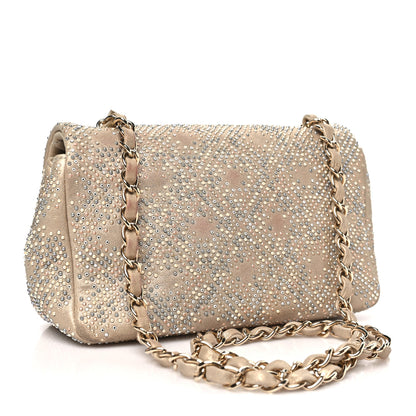 Chanel Iridescent Calfskin Studded Mini Flap Gold 3 of 10