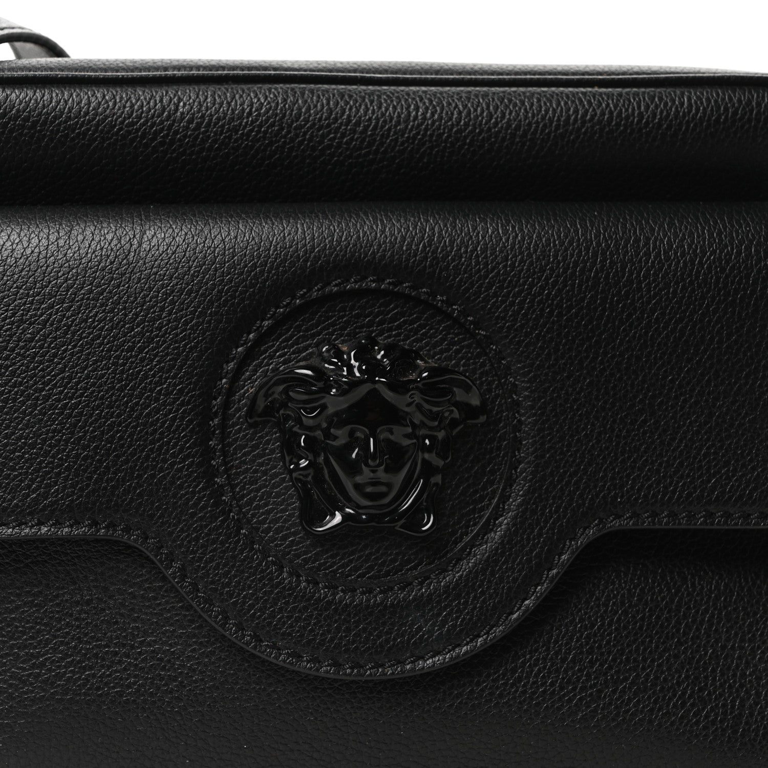 Versace Grained Calfskin Medusa Camera Bag Black 8 of 10