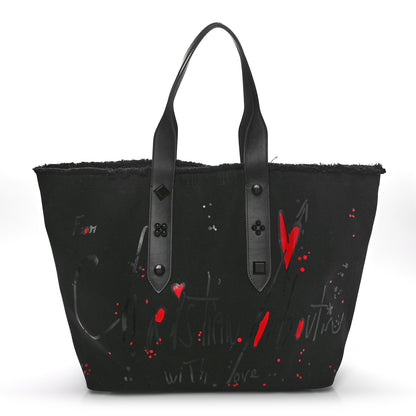 Christian Louboutin Canvas Frangibus Tote Black 1 of 9