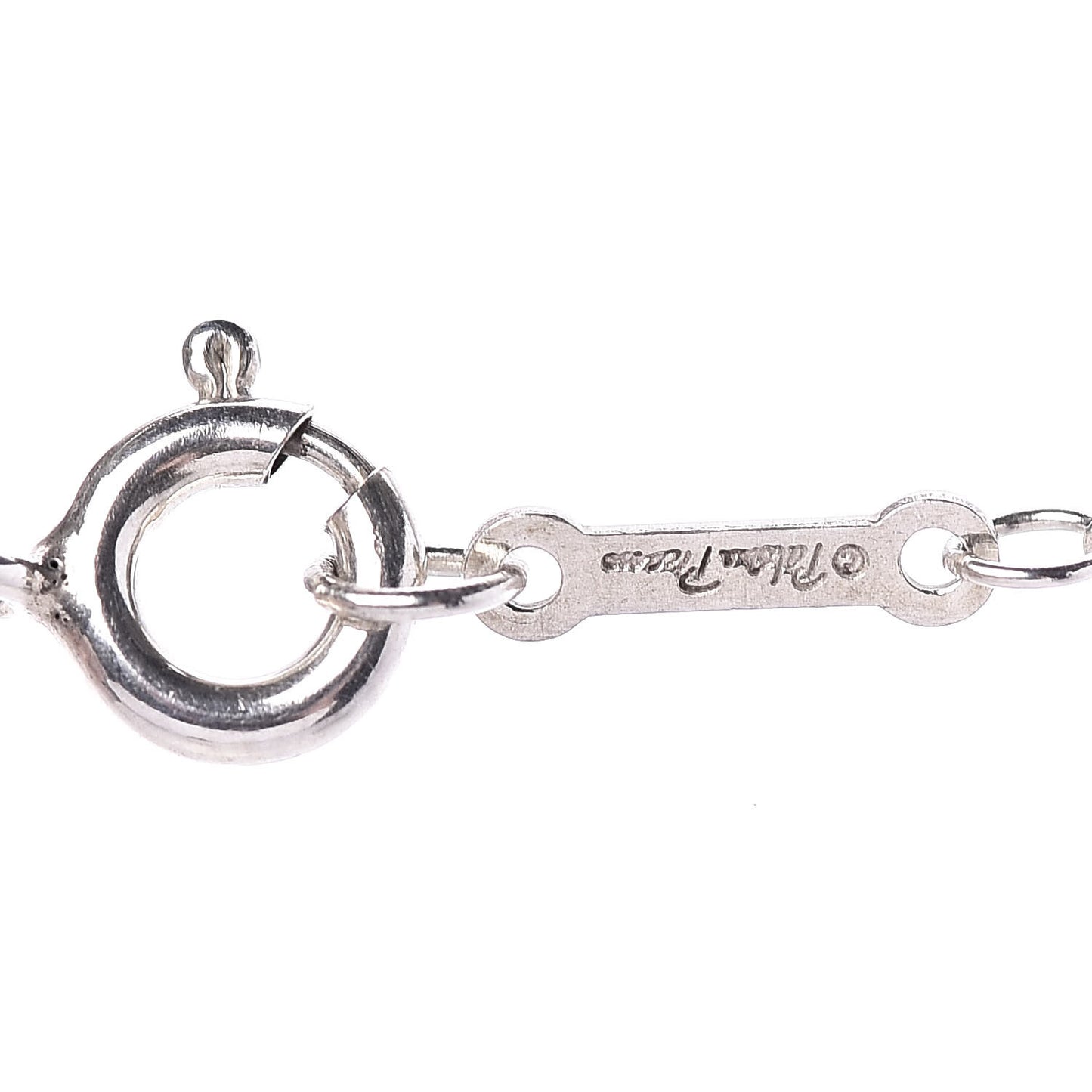 Sterling Silver Paloma Picasso Olive Leaf Heart Branch Pendant Necklace