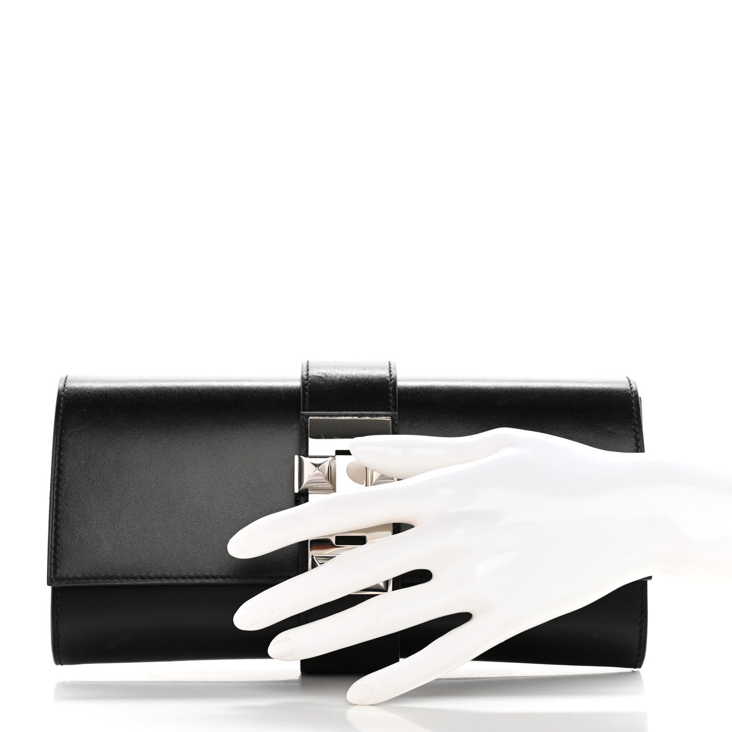 Hermes Box Medor 23 Clutch Black 2 of 12