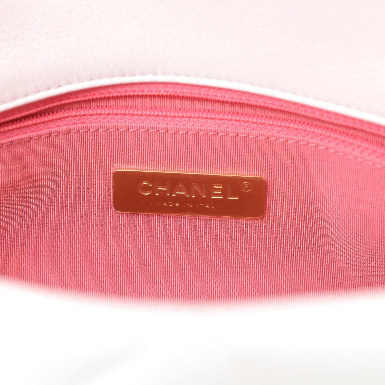 Chanel Lambskin Quilted Large 19 Flap White 6 of 10