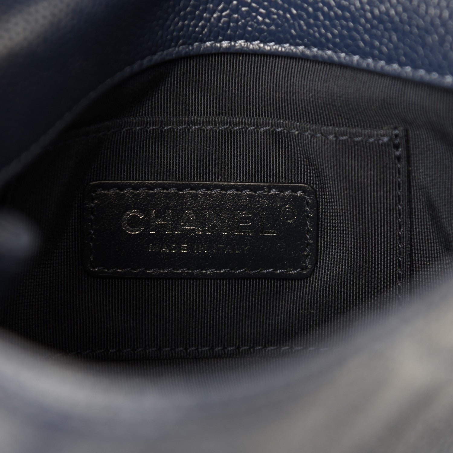 Chanel Caviar Quilted Incognito Mini Square Flap Dark Blue 8 of 10