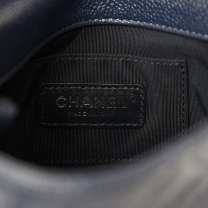 Chanel Caviar Quilted Incognito Mini Square Flap Dark Blue 8 of 10