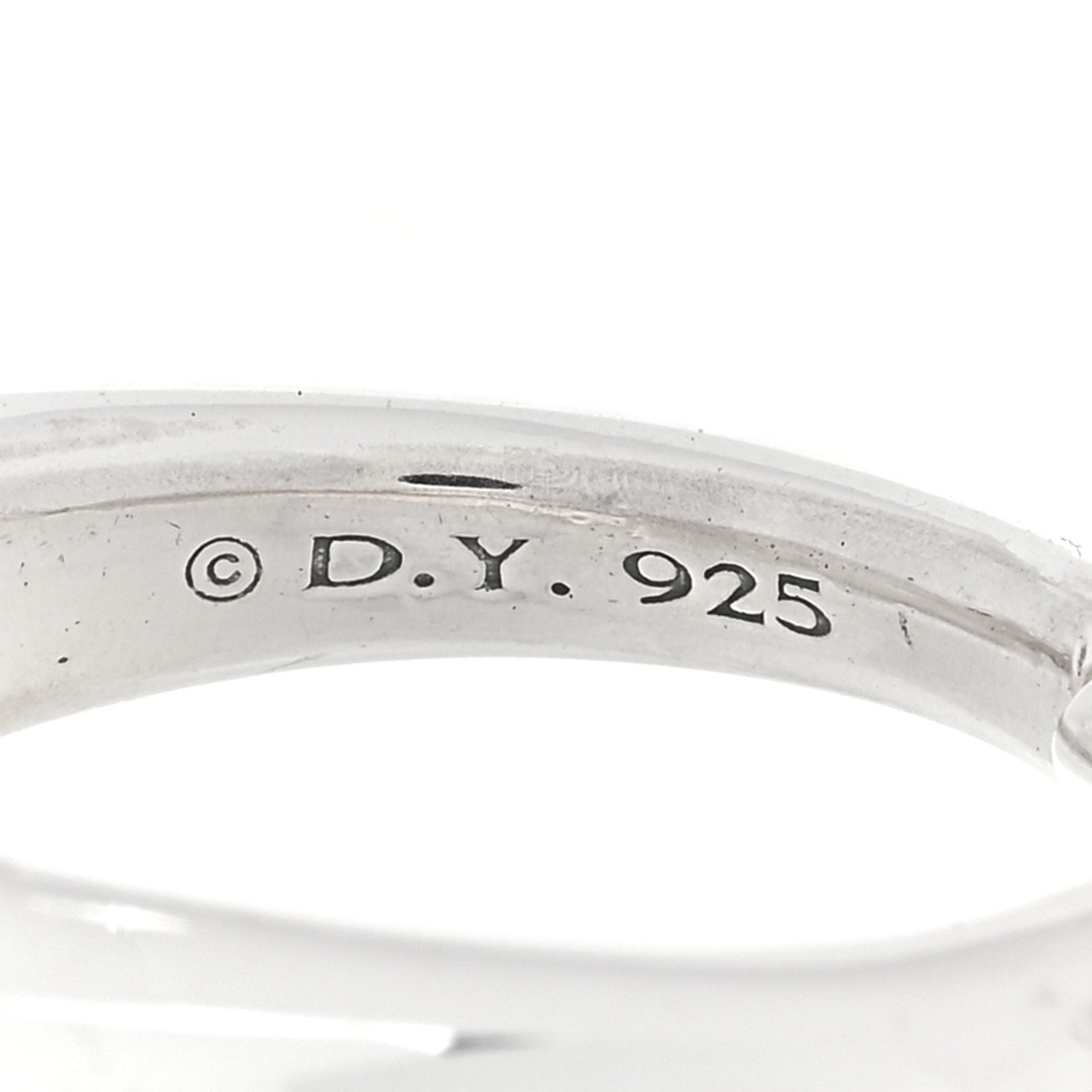 David Yurman Sterling Silver 17mm Pure Form Two Row Ring 54 7 4 of 4
