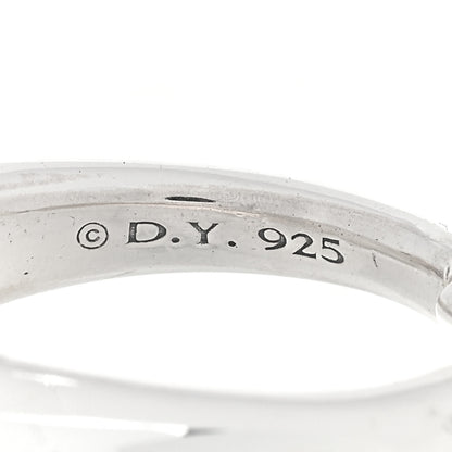 David Yurman Sterling Silver 17mm Pure Form Two Row Ring 54 7 4 of 4