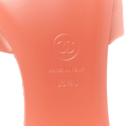 Chanel Satin Mule Sandals 36.5 Pink 15 of 18