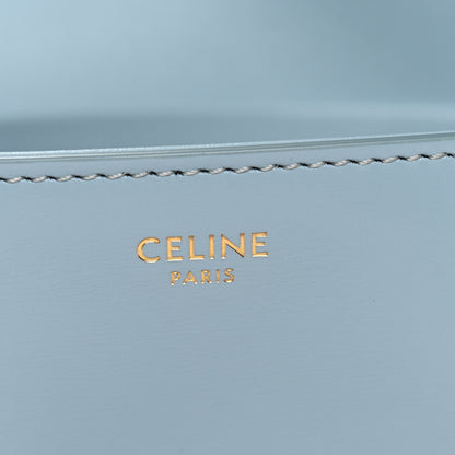 Celine Shiny Calfskin Triomphe Shoulder Bag California Blue 6 of 10