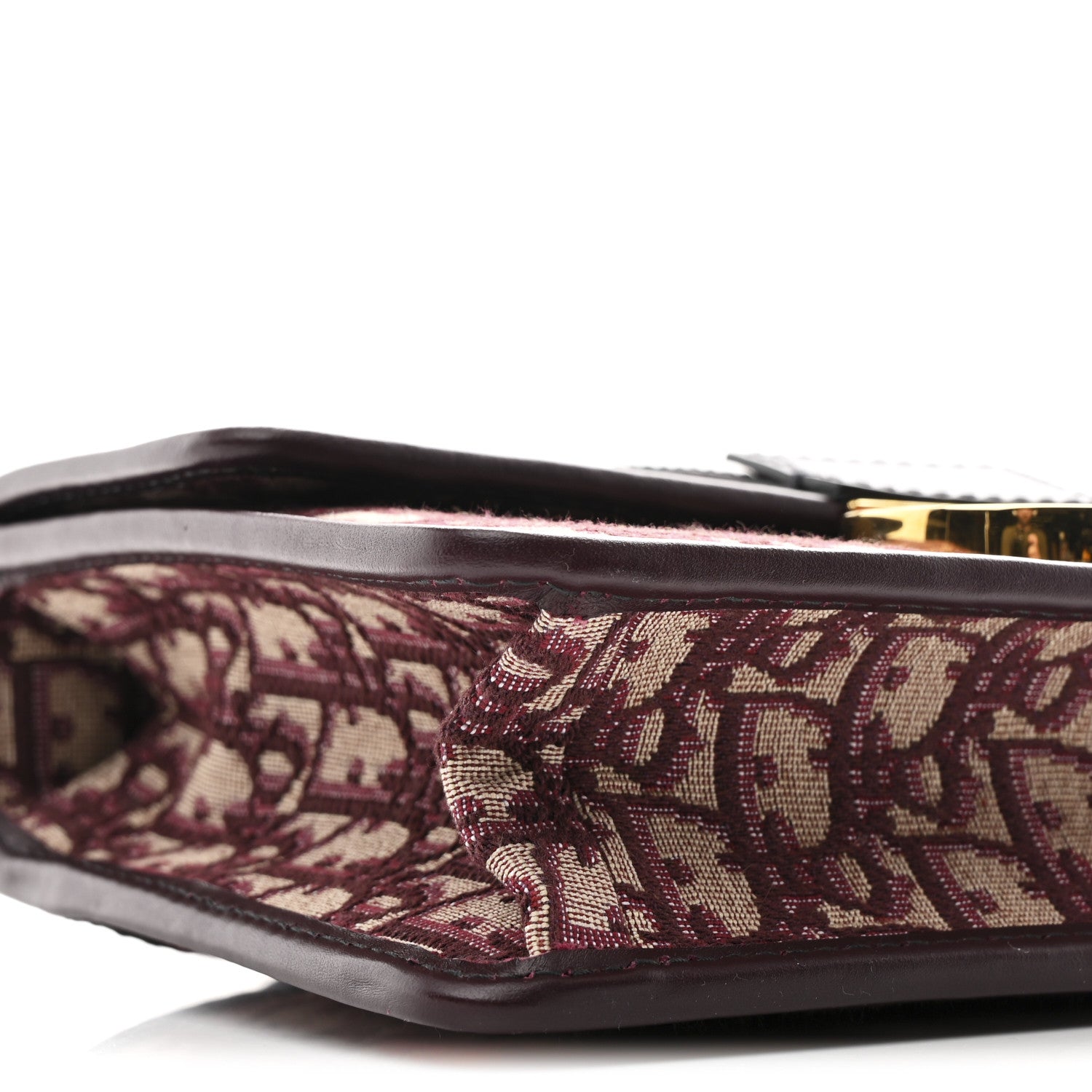 Christian Dior Oblique 30 Montaigne Flap Bag Burgundy 9 of 10