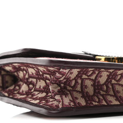 Christian Dior Oblique 30 Montaigne Flap Bag Burgundy 9 of 10