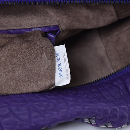 Bottega Veneta Lambskin PVC Intrecciato Tote Purple 7 of 8
