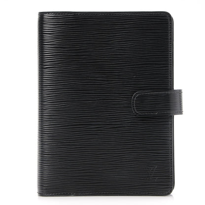 Louis Vuitton Epi Medium Ring Agenda Cover Black 1 of 7