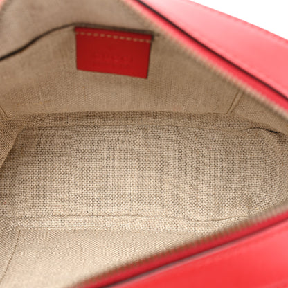Gucci Calfskin Web Small Webby Bee Shoulder Bag Red 5 of 13