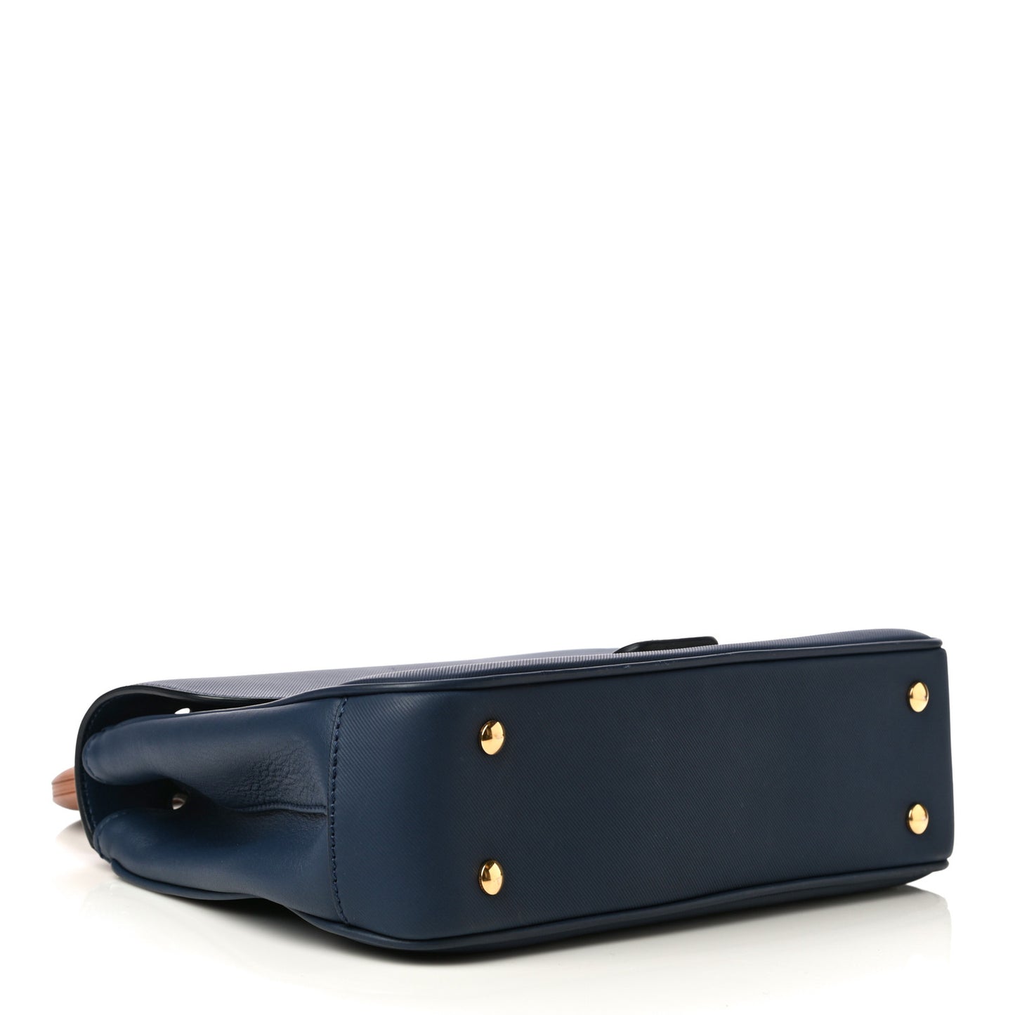 Trench Calfskin Medium DK88 Top Handle Bag Ink Blue