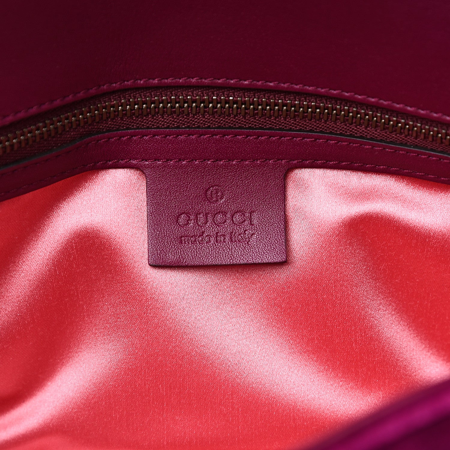 Gucci Velvet Matelasse Embroidered Small GG Marmont Shoulder Bag Fuchsia Violet Cyclamen 5 of 10