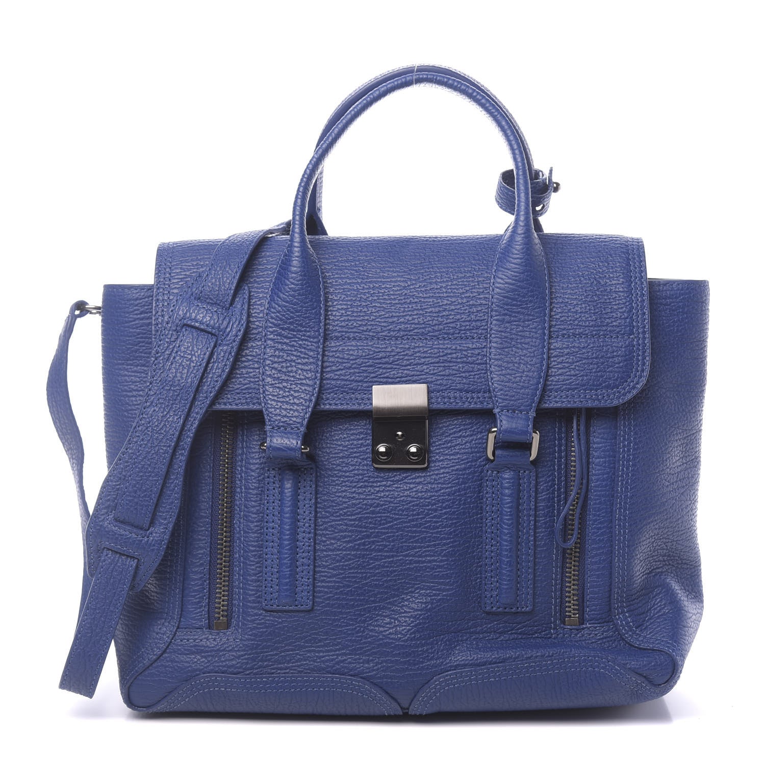3.1 Phillip Lim 3.1 Medium Pashli Satchel Cobalt Blue 1 of 10