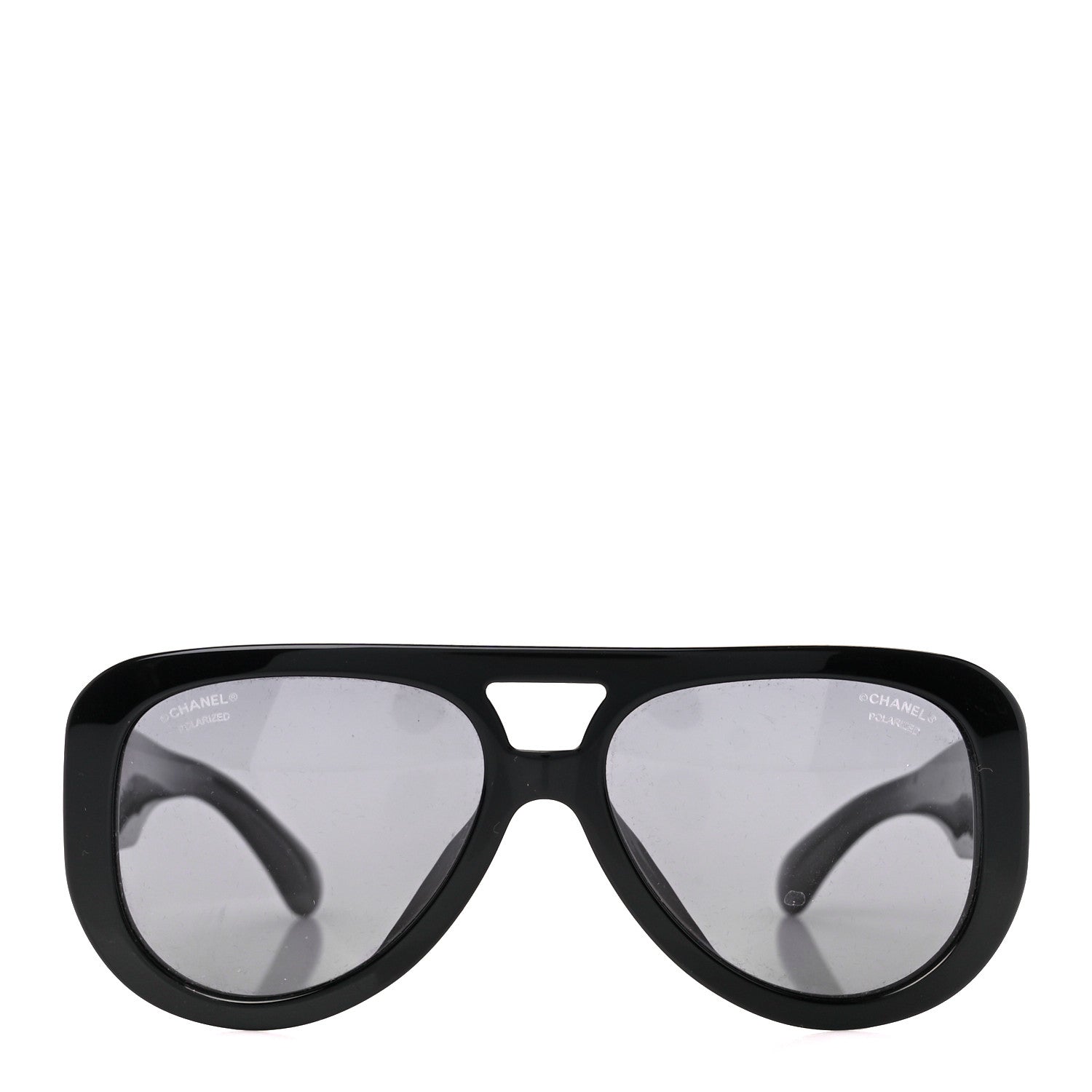 Chanel Resin Polarized Sunglasses 5423-B Black 2 of 8