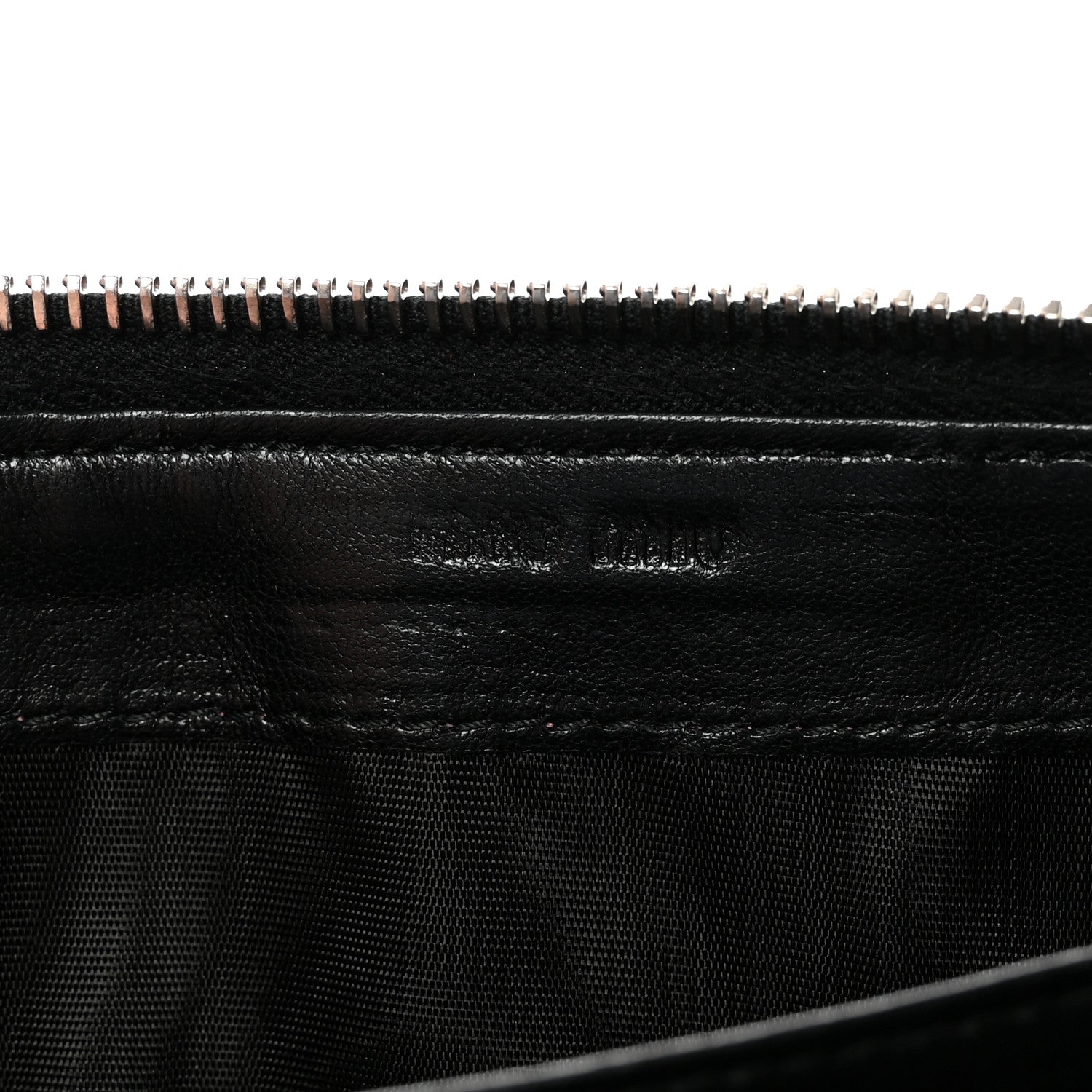 Miu Miu Patent Bow Flap Wallet Green Black 6 of 7