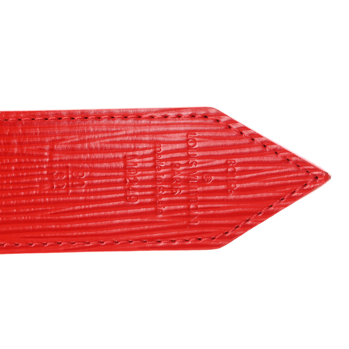 Epi 30mm LV Initiales Reversible Belt 80 32 Coquelicot
