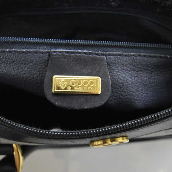 Gucci Monogram Boston Navy 9 of 10