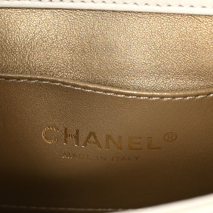 Chanel Lambskin Quilted Pearl Small Flap White 6 of 11