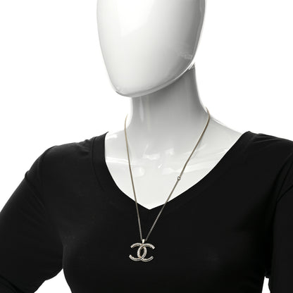Chanel Crystal CC Chain Necklace Gold 2 of 7